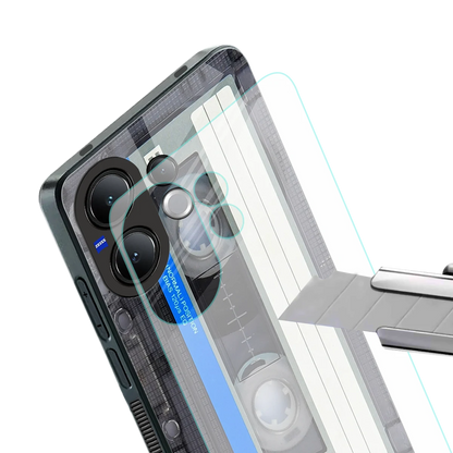 Cassette Retro stylish phone case for vivo v60 | glossy glass and slim fit