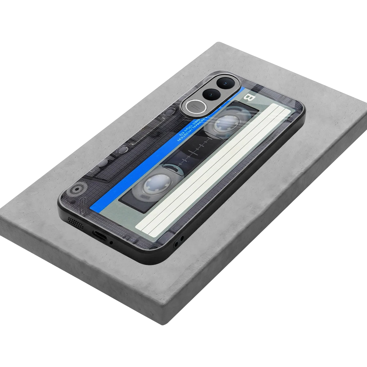 Cassette Retro stylish phone case for vivo v70 fe | glossy glass and slim fit