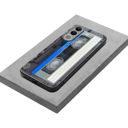 Cassette Retro stylish phone case for vivo v70 fe | glossy glass and slim fit