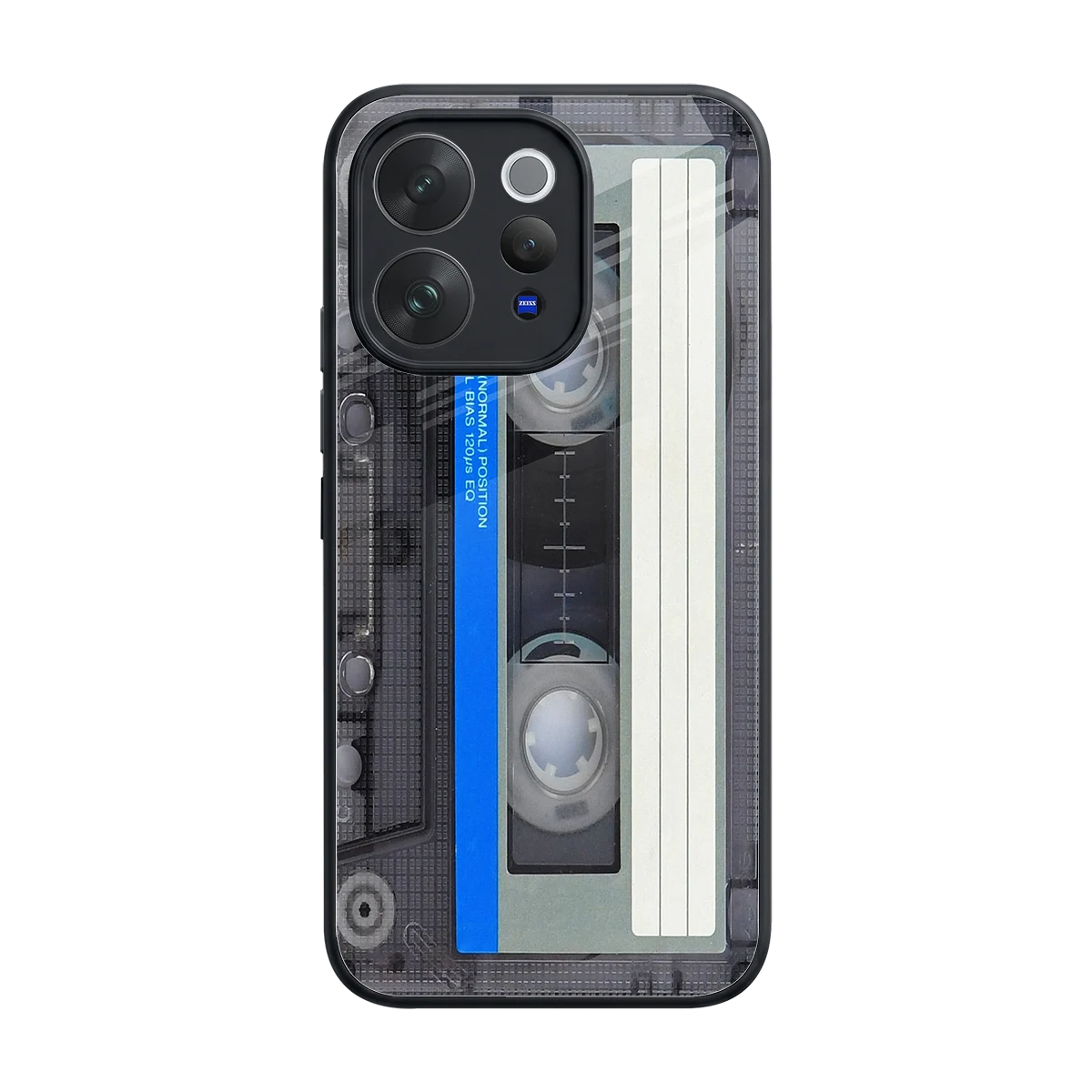 Cassette Retro back phone cover | glass case for vivo v70 elite