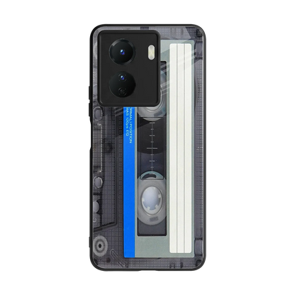 Cassette Retro back phone cover | glass case for vivo y16