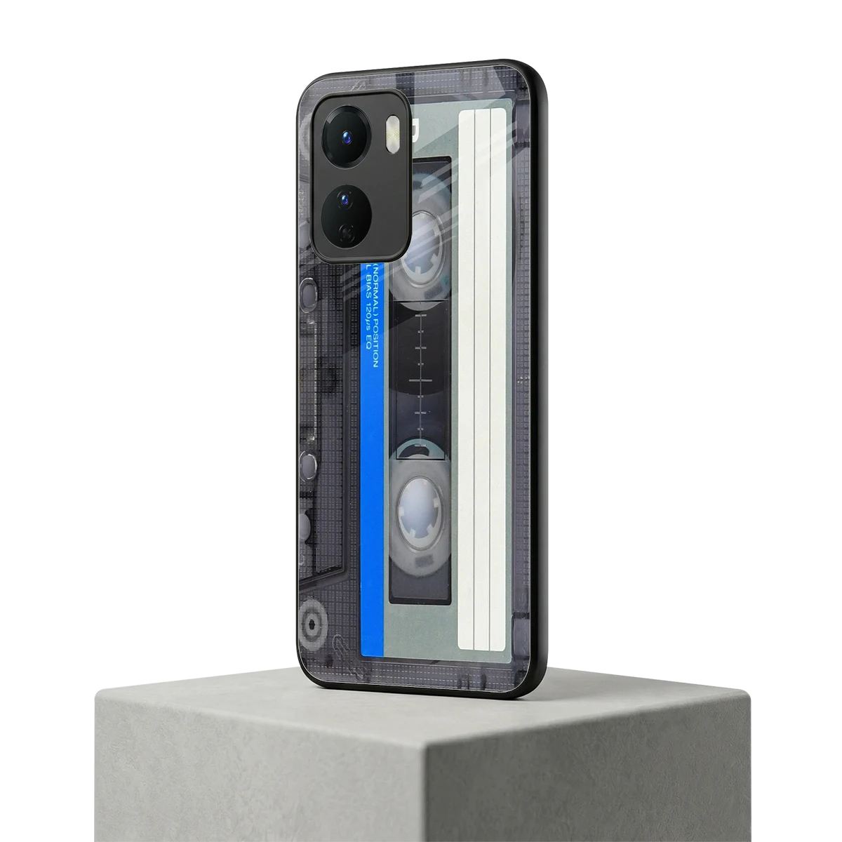 Cassette Retro vivo y16 mobile cover | shockproof glass phone case