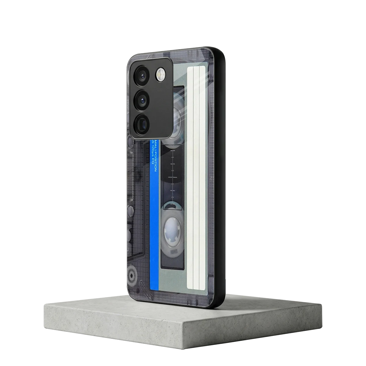 Cassette Retro vivo y200 5g mobile cover | shockproof glass phone case
