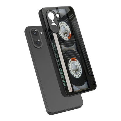 Cassette Tape sleek oneplus nord ce5 5g cover with tempered glass back and TPU edges