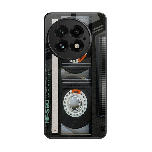 Cassette Tape back phone cover | glass case for oneplus 13