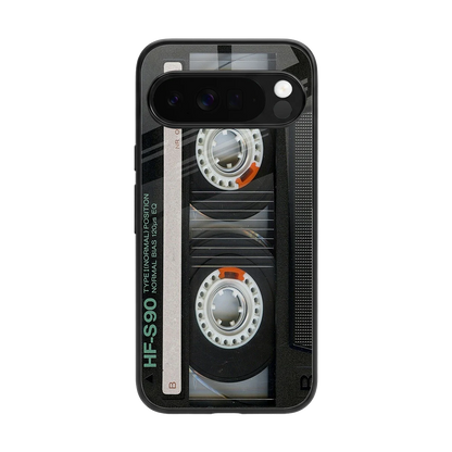 Cassette Tape back phone cover | glass case for google pixel 10 pro xl