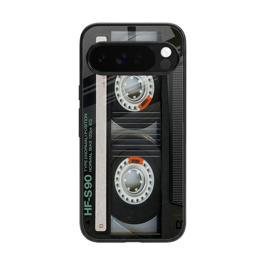 Cassette Tape back phone cover | glass case for google pixel 10 pro xl