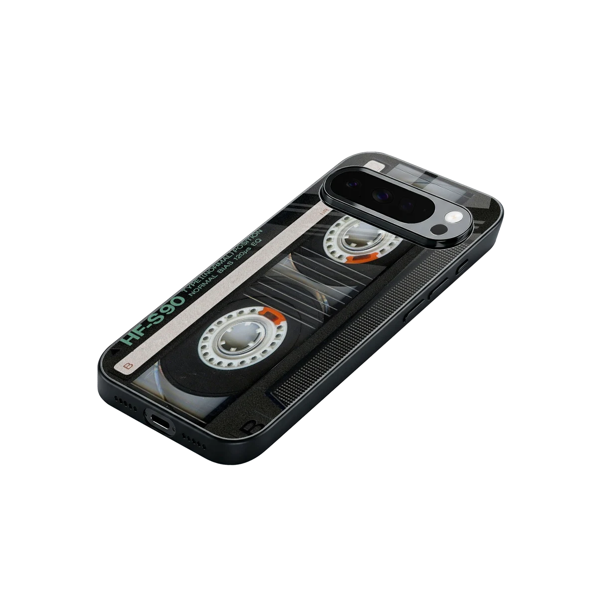 Cassette Tape stylish phone case for google pixel 10 pro xl | glossy glass and slim fit