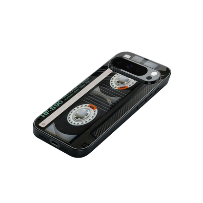 Cassette Tape stylish phone case for google pixel 10 pro xl | glossy glass and slim fit