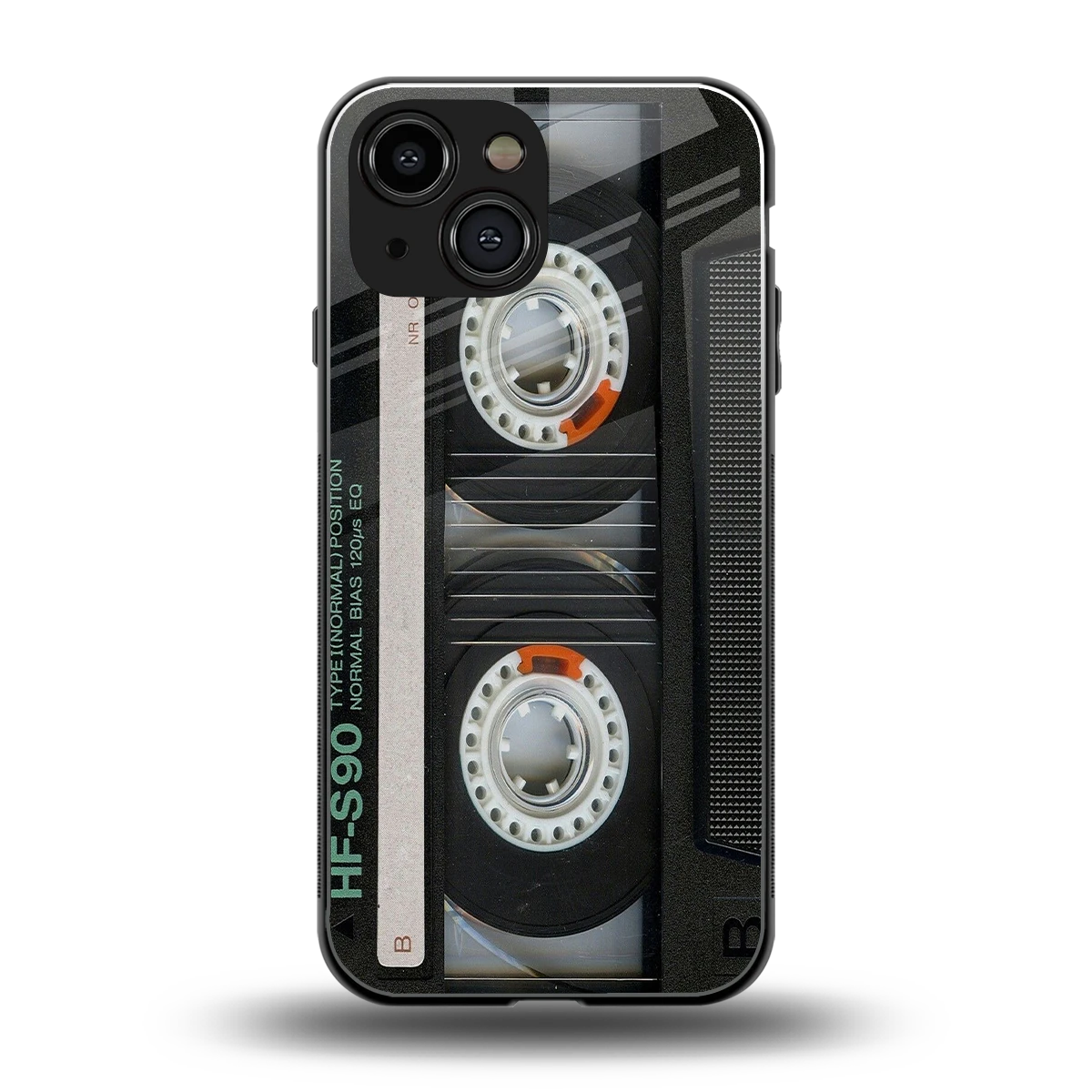 Cassette Tape back phone cover | glass case for iphone 13 mini