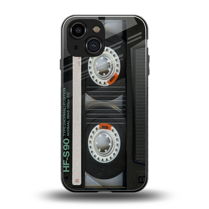 Cassette Tape back phone cover | glass case for iphone 13 mini