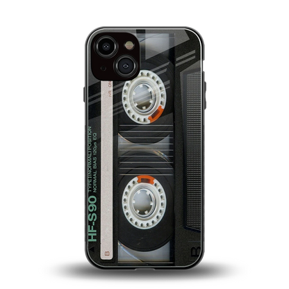 Cassette Tape back phone cover | glass case for iphone 14