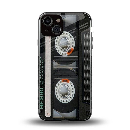 Cassette Tape back phone cover | glass case for iphone 14