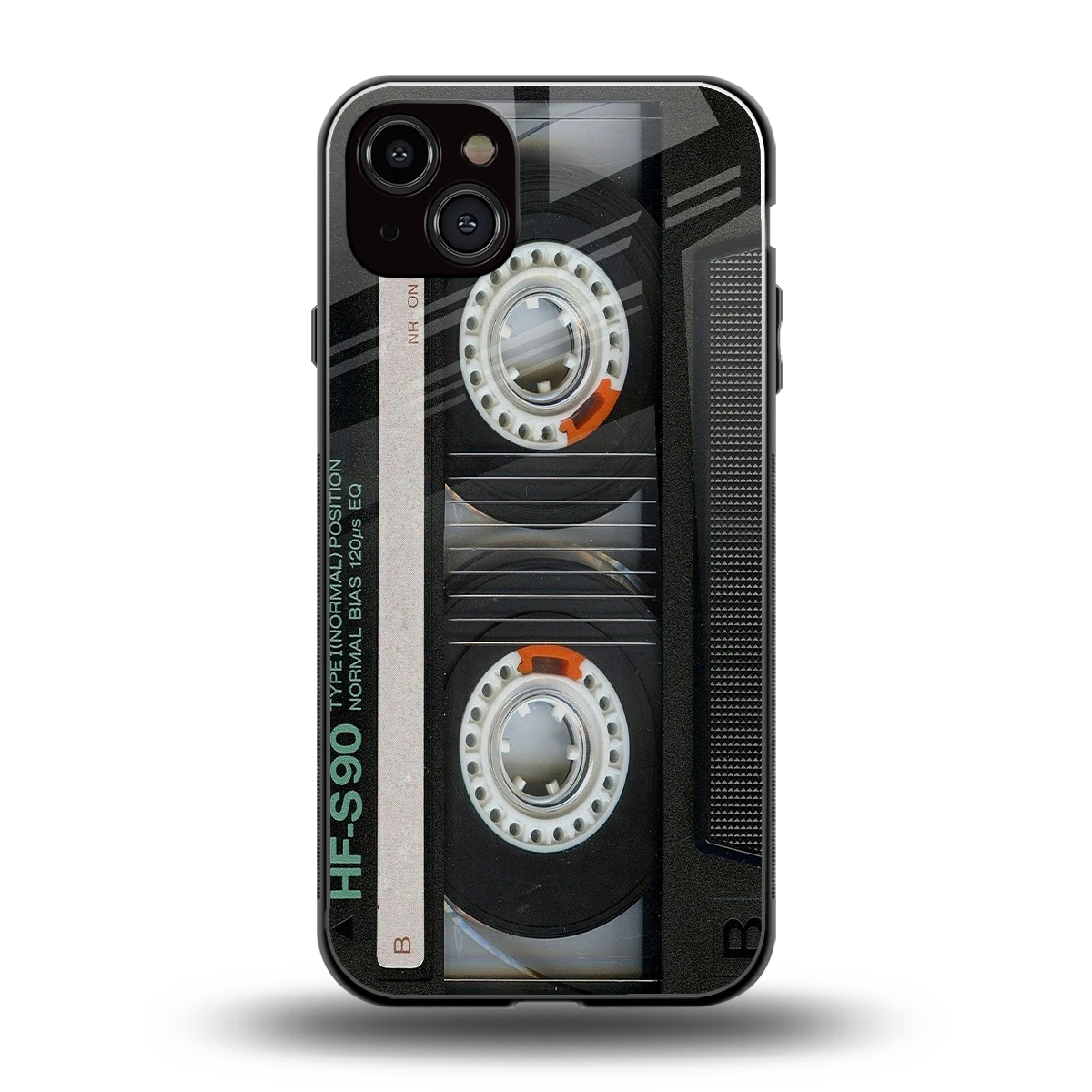 Cassette Tape back phone cover | glass case for iphone 14 plus