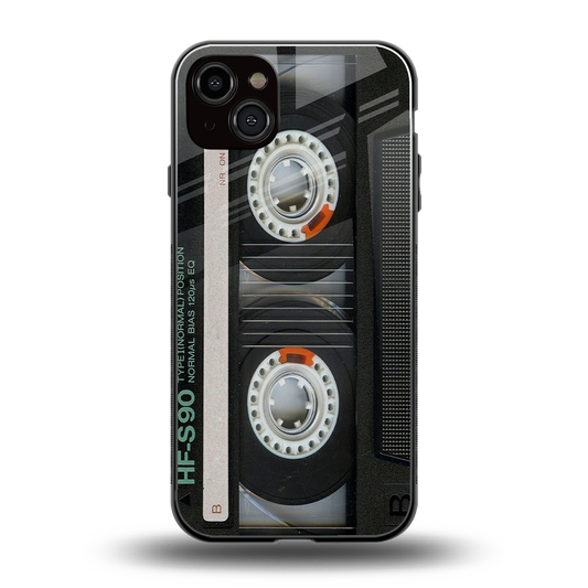 Cassette Tape back phone cover | glass case for iphone 14 plus