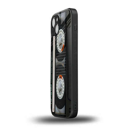 Cassette Tape iphone 14 plus mobile cover | shockproof glass phone case