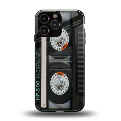 Cassette Tape back phone cover | glass case for iphone 16 pro max