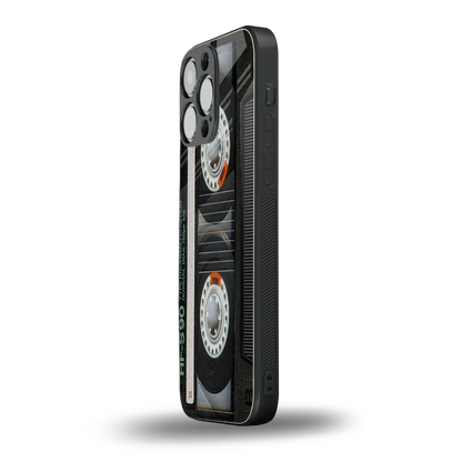 Cassette Tape iphone 16 pro max mobile cover | shockproof glass phone case