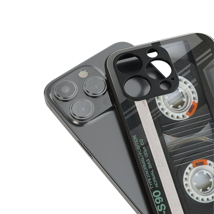 Cassette Tape stylish phone case for iphone 14 | glossy glass and slim fit