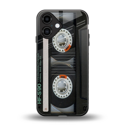 Cassette Tape Phone Case for Iphone 16 | Glass Case