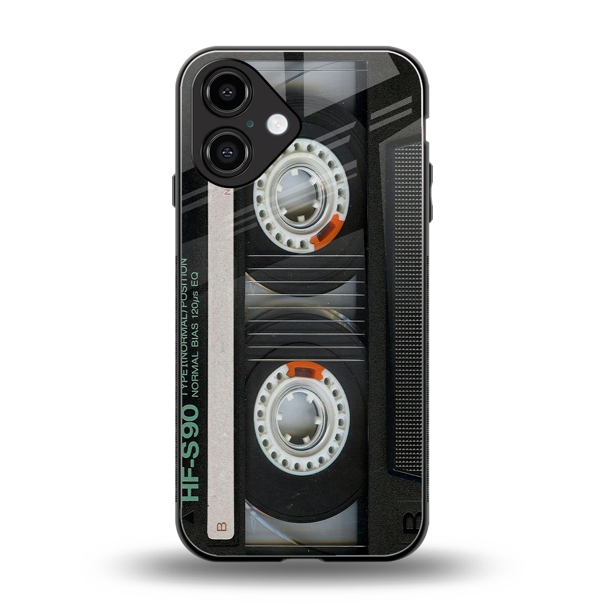 Cassette Tape back phone cover | glass case for iphone 16