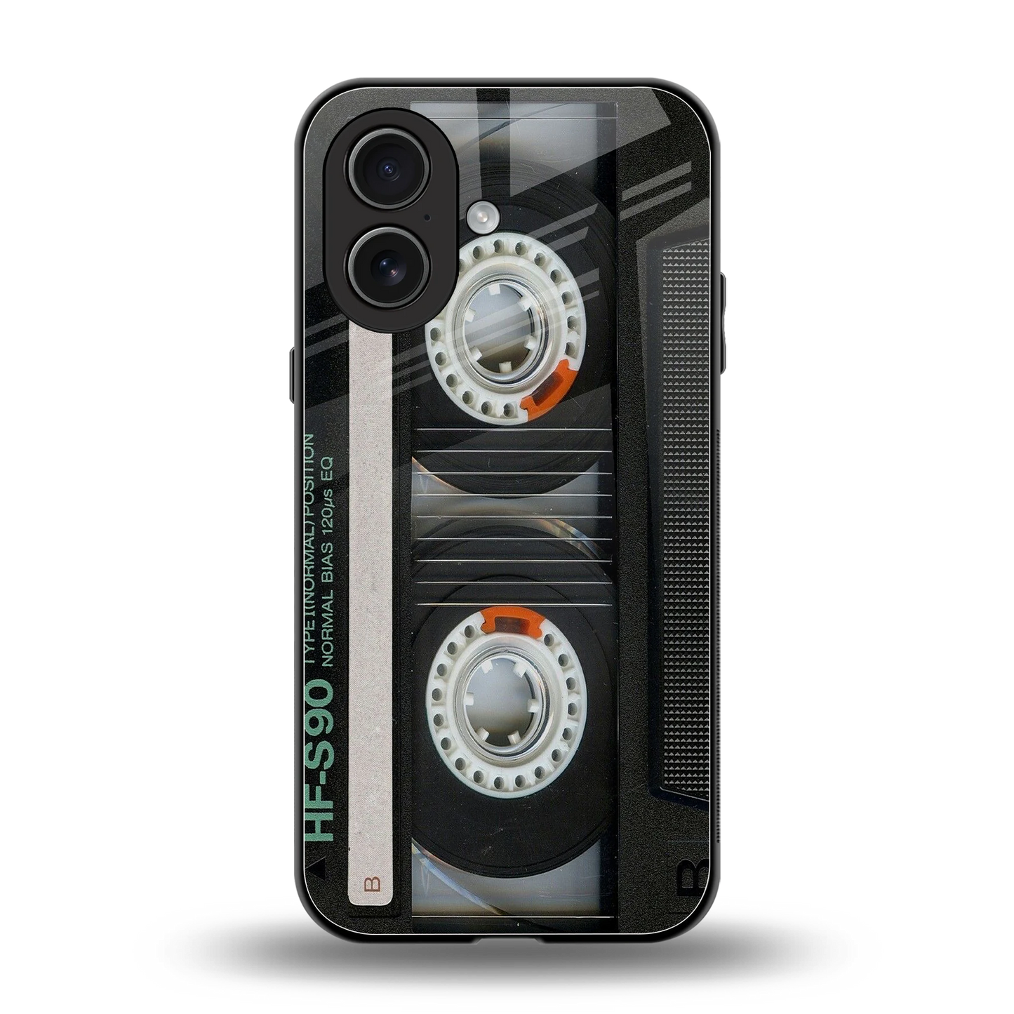 Cassette Tape back phone cover | glass case for iphone 17