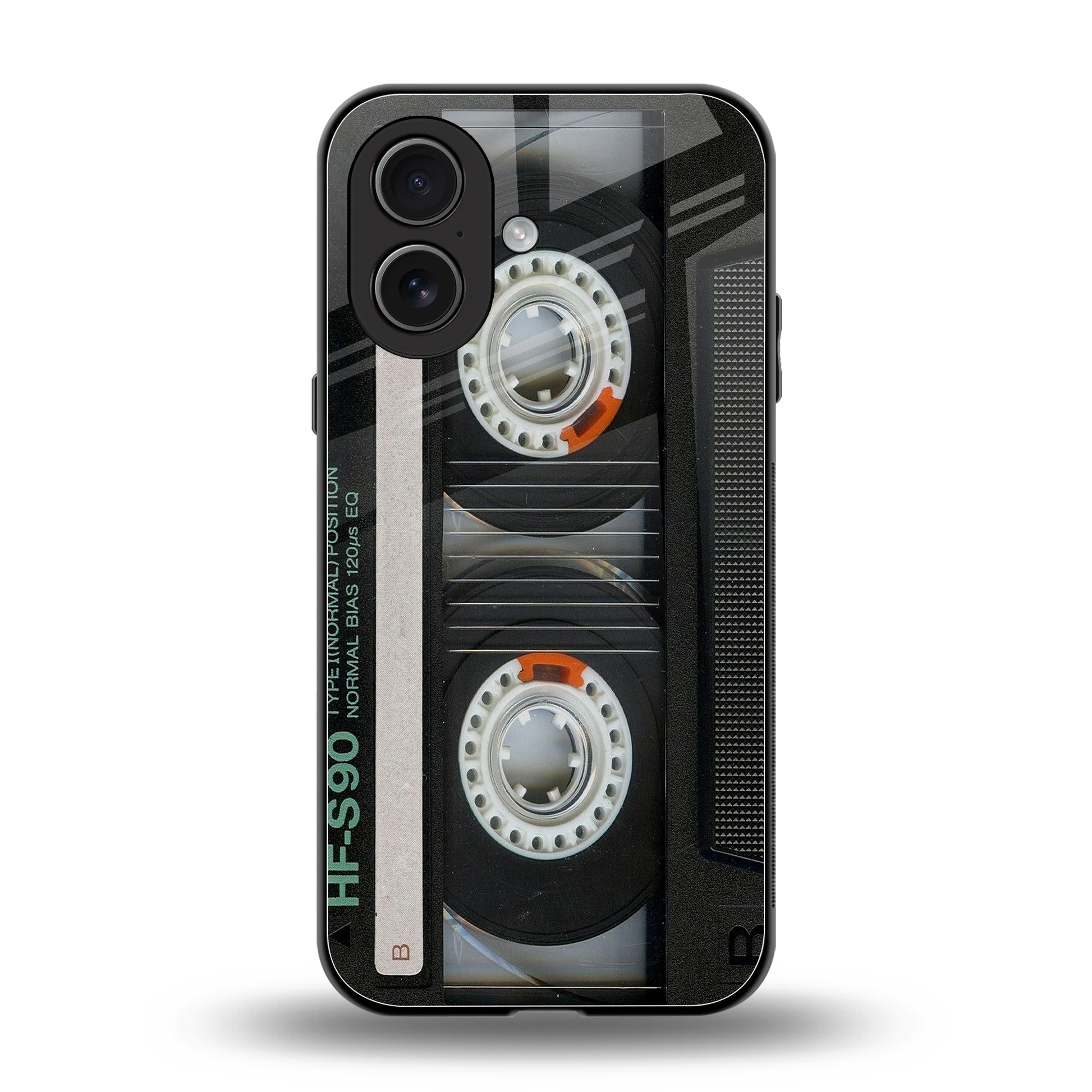 Cassette Tape back phone cover | glass case for iphone 17