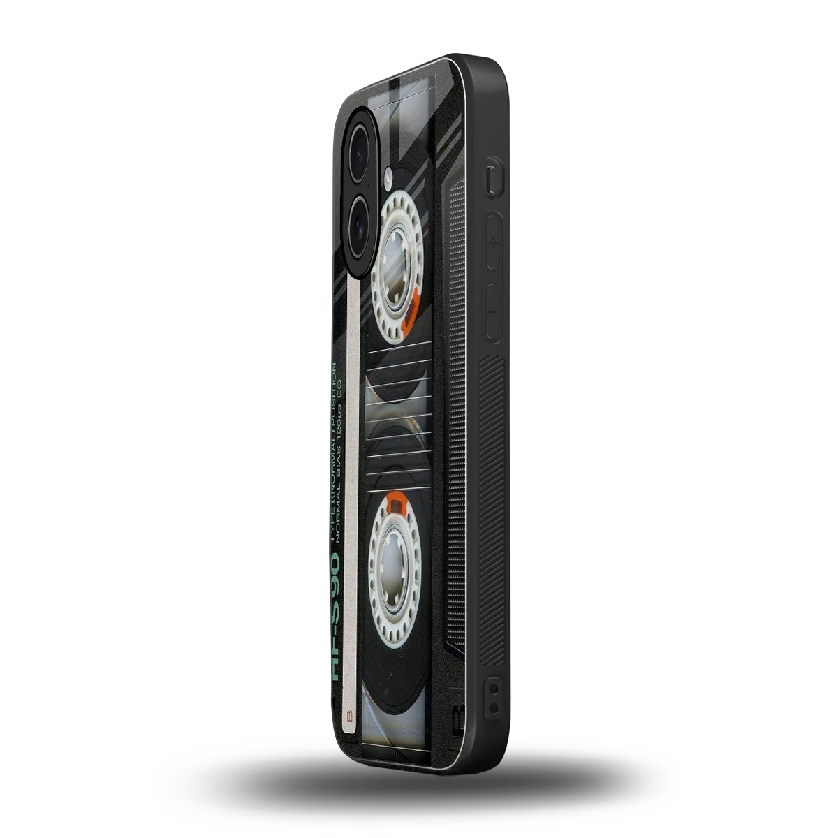 Cassette Tape iphone 17 mobile cover | shockproof glass phone case