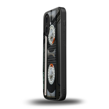Cassette Tape iphone 17 mobile cover | shockproof glass phone case