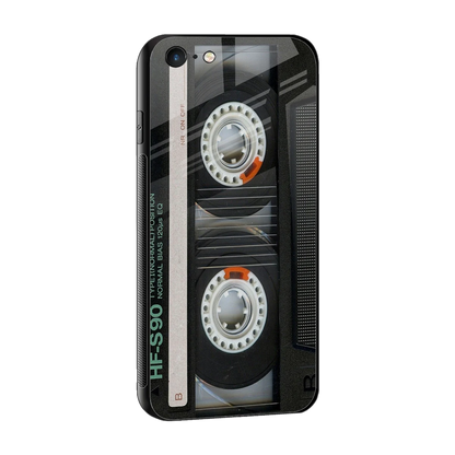 Cassette Tape sleek iphone 6s cover with tempered glass back and TPU edges