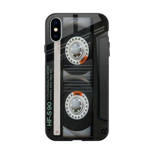 Cassette Tape back phone cover | glass case for iphone xs