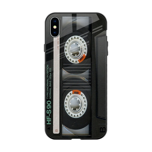 Cassette Tape back phone cover | glass case for iphone xs max