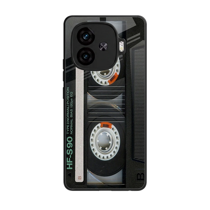 Cassette Tape back phone cover | glass case for iqoo neo 10r 5g