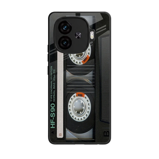 Cassette Tape back phone cover | glass case for iqoo neo 10r 5g