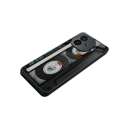 Cassette Tape stylish phone case for iqoo neo 10r 5g | glossy glass and slim fit