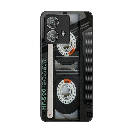 Cassette Tape back phone cover | glass case for motorola edge 40 neo 5g
