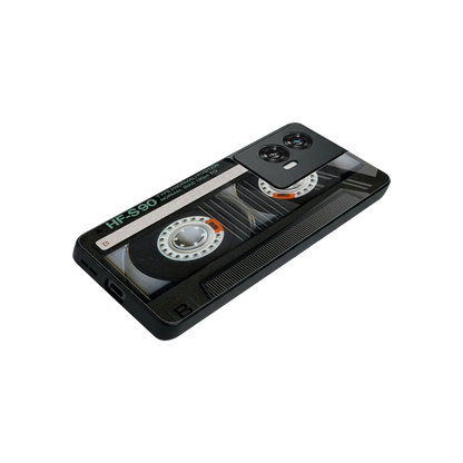 Cassette Tape stylish phone case for motorola edge 50 fusion | glossy glass and slim fit