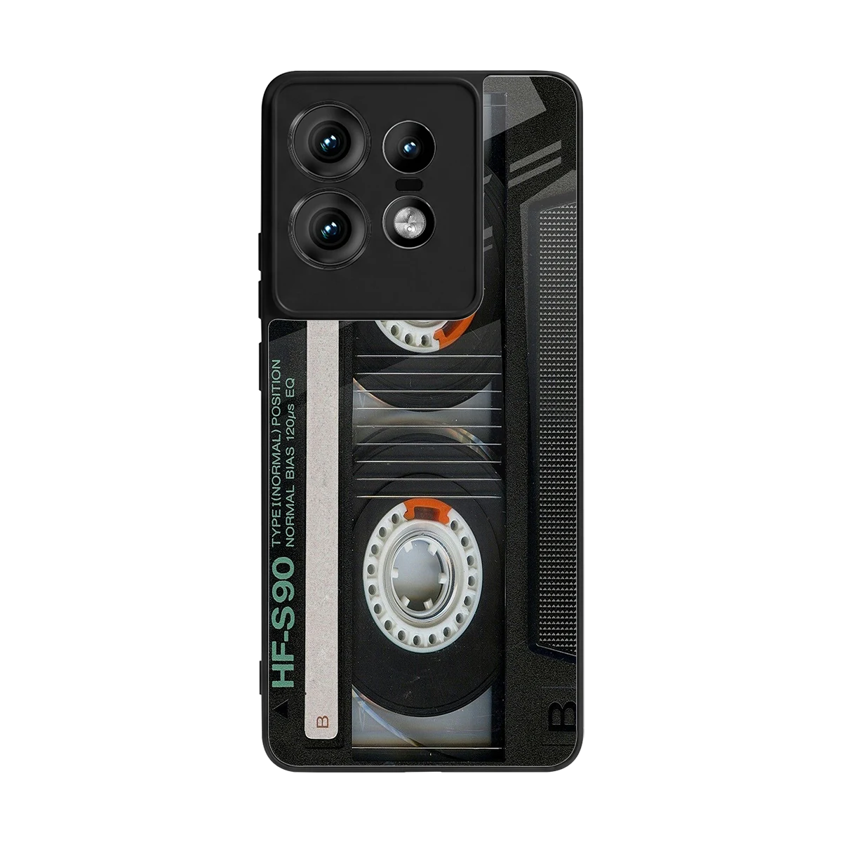Cassette Tape back phone cover | glass case for motorola edge 50 pro