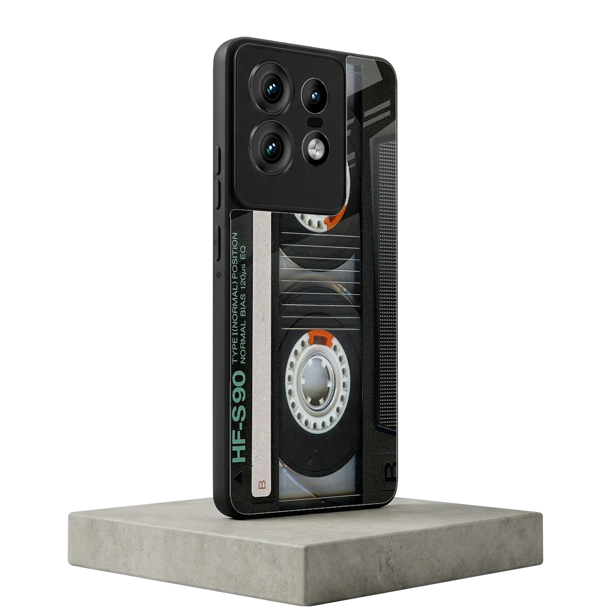 Cassette Tape motorola edge 50 pro mobile cover | shockproof glass phone case