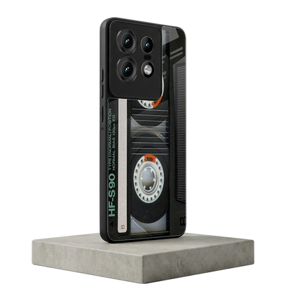 Cassette Tape motorola edge 50 pro mobile cover | shockproof glass phone case