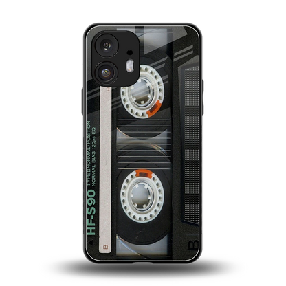 Cassette Tape back phone cover | glass case for nothing phone 2