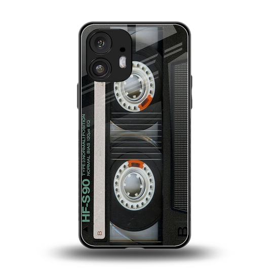 Cassette Tape back phone cover | glass case for nothing phone 2
