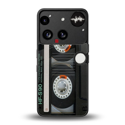 Cassette Tape back phone cover | glass case for nothing phone 3