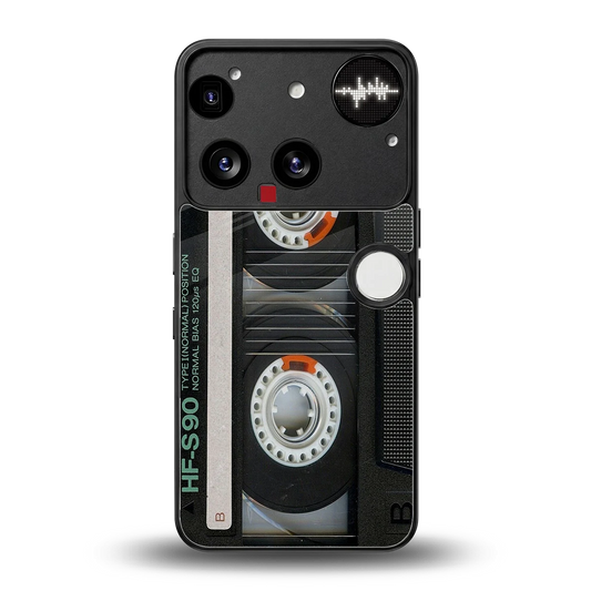 Cassette Tape back phone cover | glass case for nothing phone 3
