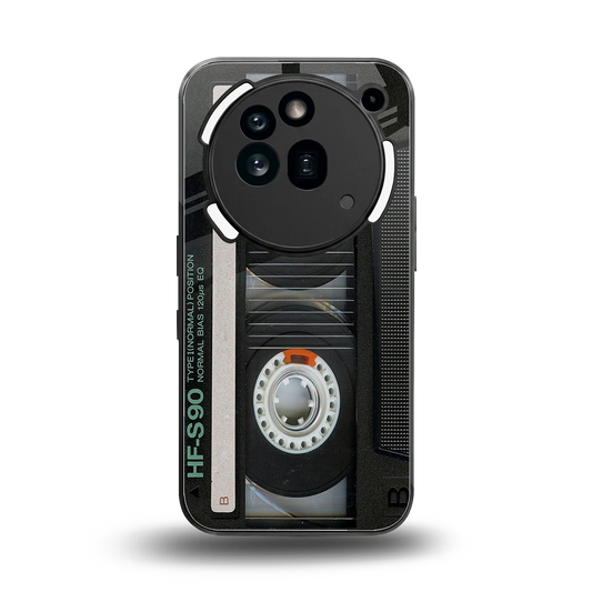 Cassette Tape back phone cover | glass case for nothing phone 3a pro