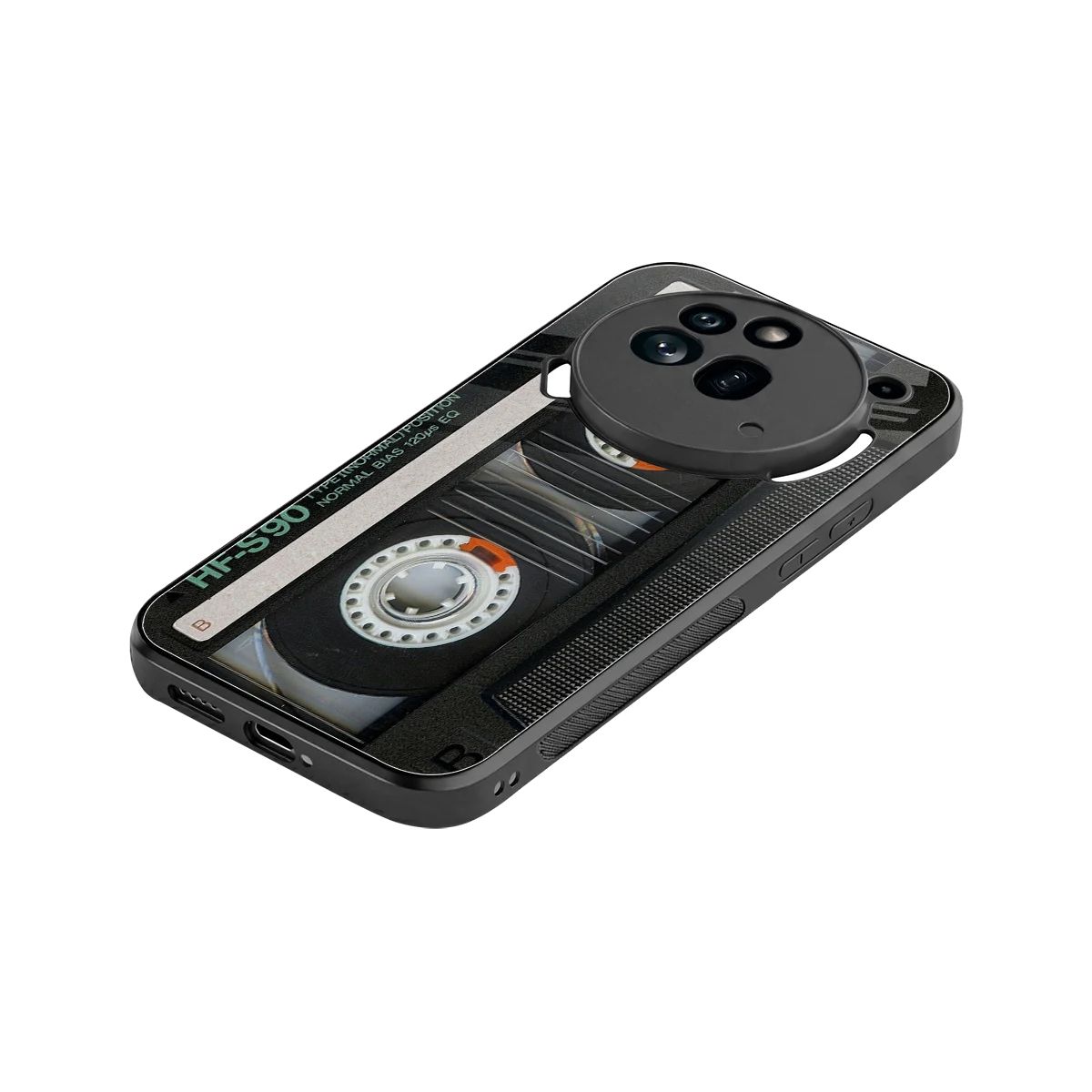 Cassette Tape stylish phone case for nothing phone 3a pro | glossy glass and slim fit