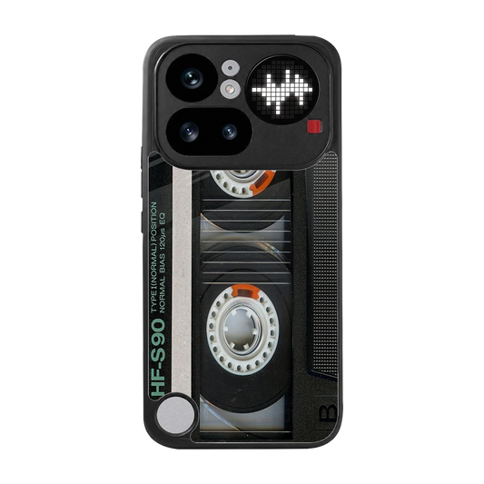 Cassette Tape back phone cover | glass case for nothing phone 4a pro