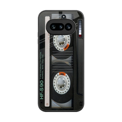 Cassette Tape back phone cover | glass case for nothing phone 4a