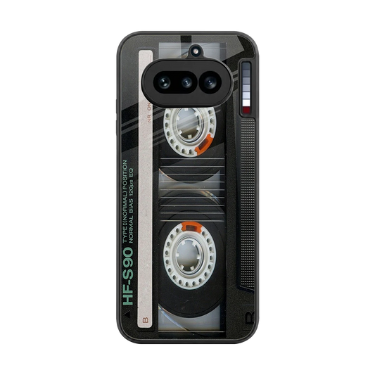 Cassette Tape back phone cover | glass case for nothing phone 4a