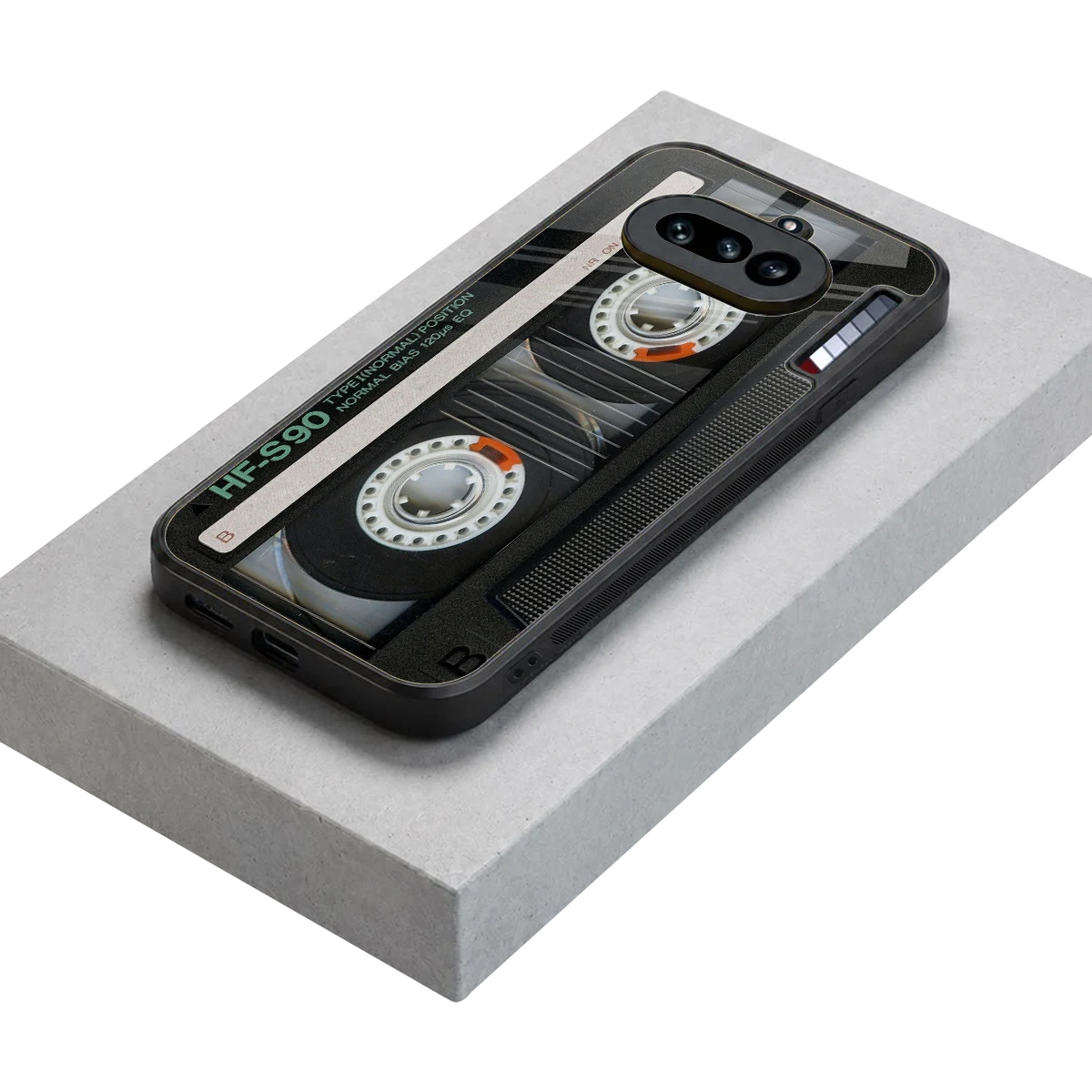 Cassette Tape stylish phone case for nothing phone 4a | glossy glass and slim fit